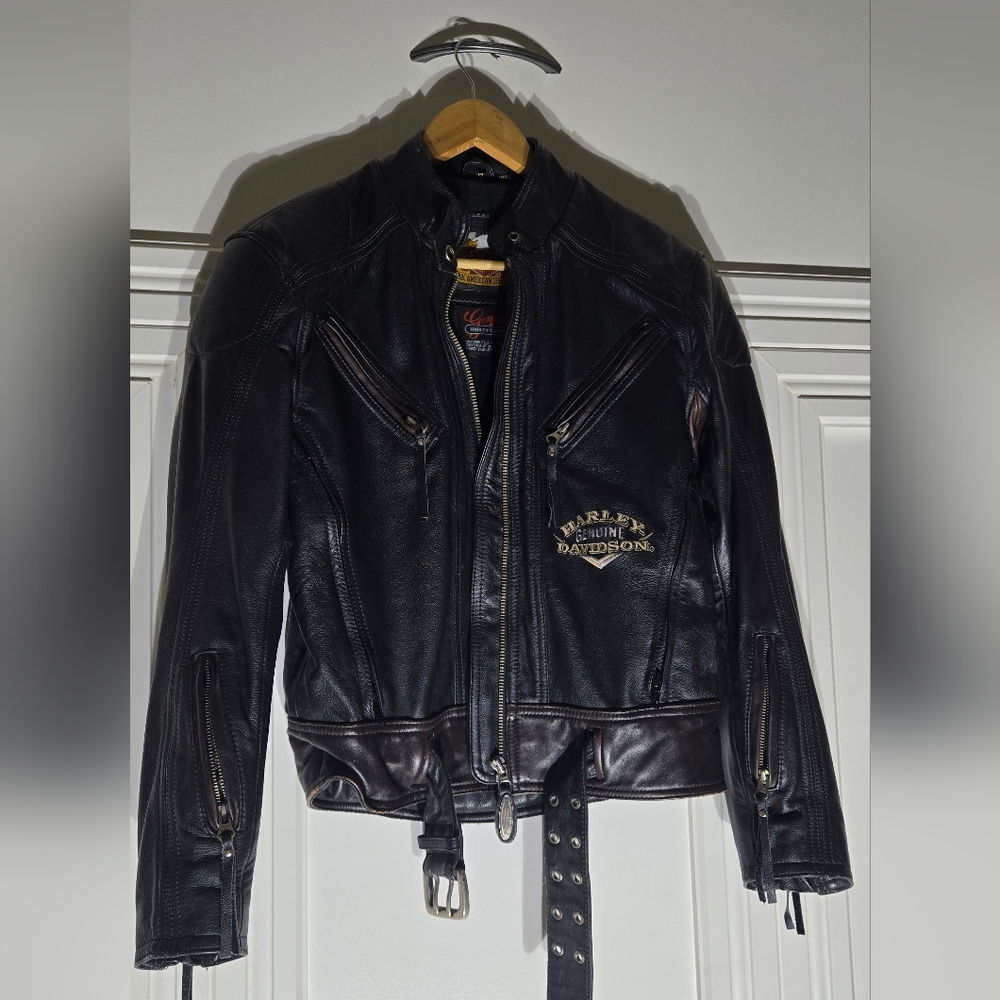 Harley-Davidson Black Leather Motorcyle Jacket